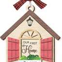 5 x New Home Ornament 2025 - House Warming Gifts for Homeowner Couples Men Women, Cute Christmas Ornaments for Tree Decor, Our First House Ornament, New Home Gift Ideas for Friends Neighbors