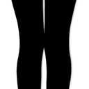 LUOUSE Girls' Leggings Full Length Comfy Pants Trousers 4-13 Years (8-9 Years, 11 Black and Rose)