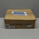 Rolling Laundry Cart with Wheels, 3-Tier Laundry Caddy Between Washer and Dryer, Heavy Duty Rolling Laundry Basket with 45L Bag for Narrow Space Laundry Room, Bathroom, Bedroom, Gray (Grey)