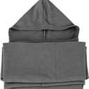 Sleep Pod - Weighted Wearable Blanket Hoodie for Anxiety Relief & Deep Sleep, Portable Personal Sleeping Bag for Travel, Camping, and Cozy Lounging (L-6' 1.6')