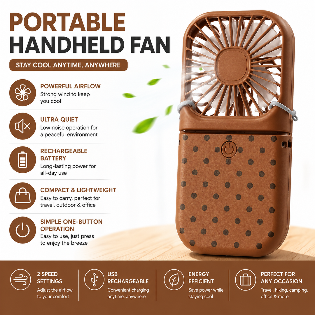 Ice Cream Portable Fan 2 Pack