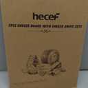 hecef Cheese Board set of 3,a Acacia Wood Cheese Plate, a Knife, a Fork, Charcuterie Board Platter Slate Serving Set for Appetizer Birthdays, Weddings, Housewarming (Cheese board with 2 knives) (Medium)