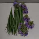 Artificial Flowers Plants for Outdoor Planters 8 Bundles Purple Flower Large Spring Summer 18.9 in Look Real Plasic Plant for Front Porch