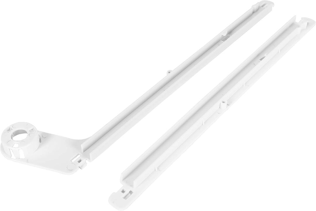HECASA 240349701 240356501 Refrigerator Slide Rail Compatible with Frigidaire Kenmore Refrigerator Side-By-Side Refrigerator Slide Rail White Meat Pan Hanger