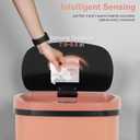 FDW Garbage Can 13 Gallon 50 Liter Kitchen Trash Can for Bathroom Bedroom Home Office Automatic Touch Free High-Capacity with Lid Waste Bin