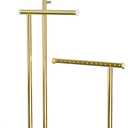 SRIWATANA Jewelry Organizer Display Extra Tall Necklace Holder 3 Tier Jewelry Tree Stand, Gift Idea (White & Gold)