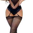 Sexy Lingerie For Women Sheer High Elasticity Bodystocking Bodysuit For Women One Size Fits 80-150lb