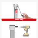8000 lbs Heavy Duty Trailer Jack, 20-24V Cordless Drill Compatible28.6" Lift, for Utility, Yacht, Boat Trailer Jack,Silver