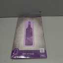 Purple Q Crafts Black Wine Bag for Wine Bottle Whiskey/Spirits, Reusable Bag with 4 Gold CHEERS Tags, Laminated for Extra Strength. (4 Pack)