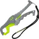 Booms Fishing G05 Lip Gripper Saltwater, 9.4" Plastic Catfish Grippers Pliers, Grabber Tool With Lanyard, Grips for Kayak Fishing Accessories, Great Holder for Caught Fish