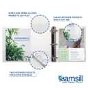 Samsill 2 Inch 3 Ring Binders, Economy Round Ring, Clear View Cover, 425 Sheet Capacity - for School, Home, Office - White, 4 Pack