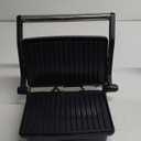 Chefman Electric Panini Press Grill and Gourmet Sandwich Maker w/ Non-Stick Coated Plates, Opens 180 Degrees to Fit Any Type or Size Food, Dishwasher Safe Removable Drip Tray, Stainless Steel/Black (2 Slice)