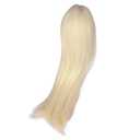 Ball Jointed Doll Wig, Light Gold High Temp Silk Hair Replacement Easy Styling Center Parting 1/3 Scale