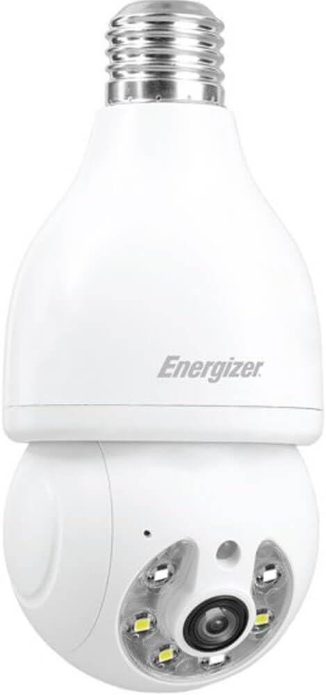 Energizer Smart Outdoor 2K QHD Security Socket Camera, 5GHz & 2.4 GHz Dual Band, Pan & Tilt Motion Tracking, 2-Way Audio, Night Vision, Recording, Instant Alerts, Voice Control with Google & Alexa,