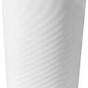 UUJOLY Plastic Small Trash Can Wastebasket, Garbage Container Basket for Bathrooms, Laundry Room, Kitchens, Offices, Kids Rooms, Dorms, (White, 1.8 Gallon)
