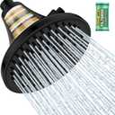 Homlord High Pressure Filtered Shower Head, One-Button Filter Replacement, Removes Chlorine & Impurities, Say Goodbye to Dry Skin & Frizzy Hair, 1-Minute Installation, Matte Black