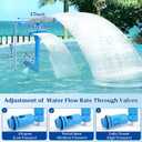 Dual Spray Pool Fountain with Adjustable Waterfall Aerator & Sprinkler, Universal Fit for Above Ground Pools, Swimming Pool Chiller Cools 10F, Swimming Pool Accessories Pool Decor