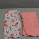 Yoofoss Baby Crib Sheets for Boys Girls, Fitted Crib Sheet 2 Pack for Standard Crib and Toddler Mattress, Super Soft Microfiber Baby Sheet 28x52x8in Pink + Butterflies