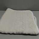 Geometric Jacquard Plush Warm Sofa Couch Cover, Soft Funny Fuzzy Couch Covers, Non Slip Sectional Sofa Slipcover, Cozy Washable Furniture Protector for Kids, Pets (Beige White, 28"x 28")