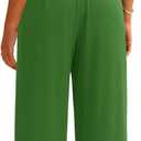 PRETTYGARDEN 2 Piece Sets for Women Summer 2025 Airport Travel Outfits Crop Tank Tops Wide Leg Pants Matching Lounge Sets (Green,X-Large) (Green, XL)