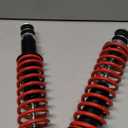 70928-G01 Front/Rear Shock Absorber Kit with Heavy Duty Coil Springs Compatible with 1994-up EZGO Medalist/TXT Gas & Electric Golf Carts Replaces# 76418-G01,70324-G01,76419-G01RED
