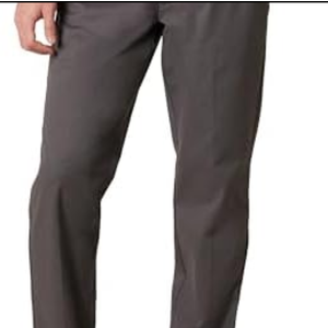 Amazon Essentials Men's Straight-Fit Wrinkle-Resistant Flat-Front Chino Pant  Charcoal 29Wx29L