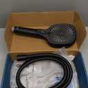 RV Shower Head with Hose and On Off Switch, 3-Spray Camper Water Saving and High Pressure Shower Head with Hose for RV, Camper, Van, Travel Trailer, Motorhome and Boat, Matte Black