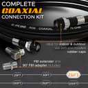 G-PLUG RG6 Coaxial Cable 75FT Triple Shielded, Waterproof, 75 Ohm with F-Type Connectors, High-Performance for HDTV, Satellite, Internet, Indoor/Outdoor Use