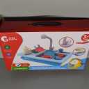 CUTE STONE Color Changing Kitchen Sink Toys, Children Electric Dishwasher Playing Toy with Running Water, Upgraded Faucet, Automatic Water Cycle System Play House Pretend Role Play Toys for Boys Girls