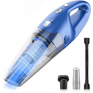 Handheld Vacuum Cordless Rechargeable, 1.5lbs Lightweight Hand Vacuum Cordless Rechargeable for Car and Home, Mine Portable Vacuum