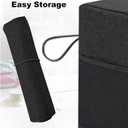 Sewing Machine Cover - Protective Dust Cover with Storage Pocket and Side Handles, Fits Most Standard Machines, Printed Sewing Patterns (Black)