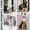 Women's Thermal Tights Without Fleece Lined Nude Opaque Leggings Warm Winter Skin Colored Footed Tights (M)