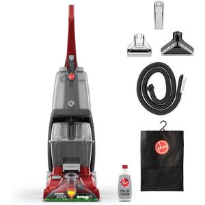 Hoover PowerScrub Deluxe Carpet Cleaner Machine, Deep Cleaning Carpet Shampooer Machine, SpinScrub Brushes, HeatForce Drying, Pet & Upholstery Tools, Pair with Hoover Carpet Cleaner Solution