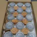 Brajttt Mini Yogurt Jars 30 Pack, 7 oz Glass Favor Jars with Cork Lids, Pudding Containers with Lids, Mason Jar Wedding Favors Honey Pot with Label Tags and String