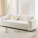 Couch Cover for Dogs Washable, Waterproof Couch Covers for 3 Cushion Couch Sofa Pet Friendly, Soft and Anti Slip (White, 1pc/28"x 83")