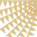 5 Pack Vintage Book Party Decorations Garland Vintage Pages Paper Pennant Garland Kraft Newspaper Banner Library Backdrop for Library Club Wedding Holiday Decorate