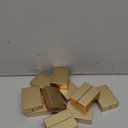 UNIQOOO 12 Pack Gold Birch Wood Stands /1.2mm Slot for Cardstock, Wedding Table Numbers Holders, Photo Holder, Photo Display Stand for Event Decor, Retail Shop, Cafe Restaurant Menu, Business Card, Name Tag