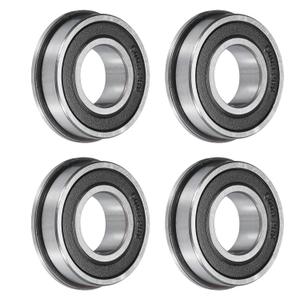 uxcell F6003-2RS Flanged Ball Bearing 17x35x10mm Double Sealed Chrome Steel Flange Bearings, 4pcs