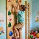 32 PCS Rock Climbing Wall for Kids,Rock Wall Climbing Holds,Adults Climbing Wall Grip Kits Holds Up to 230 lbs for Outdoor Indoor Home Playground Climbing Wall Holds
