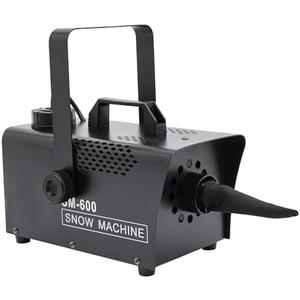 600W Snow Machine, Artificial Fake Snow Machine with Manual & Remote Control, Snowflakes Making Machine for Christmas Party Wedding Stage Effect