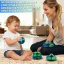 Gear Ball,3D Printed Gear Sphere Fidget Toy,Sensory Toys for Stress and Anxiety Relief,Suitable for Autism and ADHD Fidget Gear Ball,Stocking Stuffers for Adults & Kids Gift(Forest Green, 3.1 Inch)