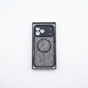 OOK Compatible with iPhone 17 Pro Max Case Cute Flower Floral Design for Girls Women Compatible with Magsafe Soft TPU Camera Lens Protective Phone Magnetic iPhone 17 Pro Max 6.9 Inch Black