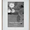 MIMOSA MOMENTS 6x8 Metal Picture Frame with Mat for 4x6 Photo, Shadowbox Frame for Tabletop Display (Brass, 4X6)