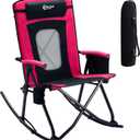 Portal Oversized Folding Rocking Camping Chair Portable 400 lbs Pink