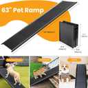 Dog Ramp, Dog Ramp for Car with Anti-Slip Surface, 63''x17.3'' Folding Pet Ramp for Large Dogs to Get on Truck SUV Van Up to 250LBS, Car Ramp for Dogs Dog Stairs for Bed Couch Outdoor Indoor