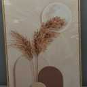 Large Framed Neutral Abstract Wall Art for Living Room, 2 Piece Tan and Cream Beige Canvas Prints Paintings Artwork for Walls, Woman Silhouette Big Pictures for Bedroom Dining Room Office Wall Decor