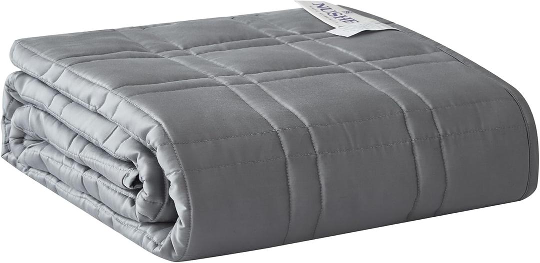 Cooling Weighted Blanket 20lb Queen 60x80 Viscose from Bamboo Grey Imported