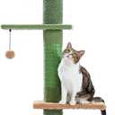 PAWZ Road Cat Tree, Cactus Floor to Ceiling Cat Tower with Adjustable Height(95-108 Inches), 5 Level Cat Climbing Tower with Cozy Hammock, Platforms and Dangling Balls for Indoor Cats (Cactus)