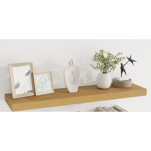 Dreamland 36 inch Floating Shelf for Wall Large Wall Mounted Shelves with Invisible Bracket, Oak Long Wall Shelf for Bathroom, Living Room, Kitchen, Office, 36x7.9 inch deep