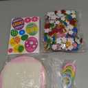 Hollowfly 48 Sets Easter Wreath Craft Kits DIY Wreath Hanging Ornaments Make Your Own Paper Craft with Stickers for Home Party Activities